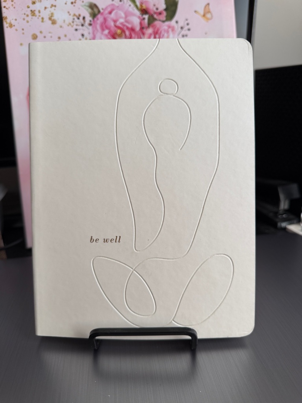 Be Well Embossed White Wellness Journal